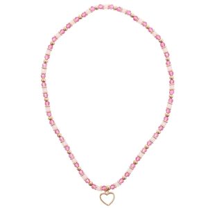 Ketting - Hartje/kralen (Great Pretenders)