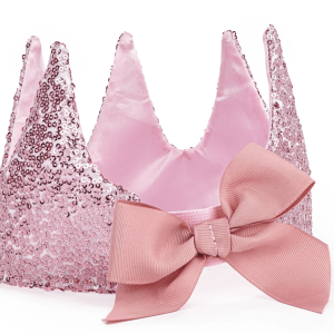 Prinsessen Kroon - Tiara - Roze pailletten (Great Pretenders)