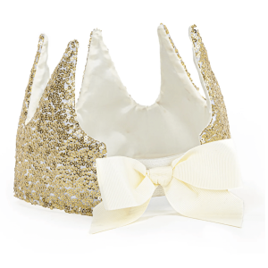 Prinsessen Kroon - Tiara - Gouden pailletten (Great Pretenders)
