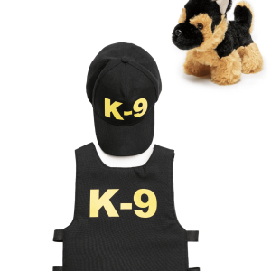 Verkleedset - K9 Unit politie - Vest -  Pet -  Knuffel hondje
