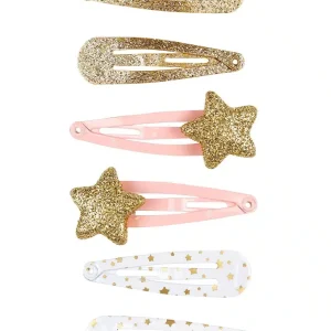 Haarclips Julie - Sterren - Goud - 6 stuks