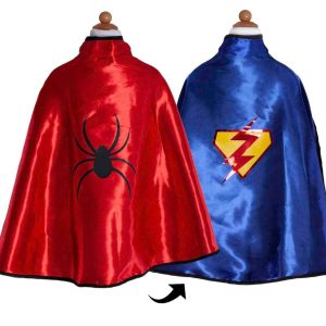 Cape - Reversible Cape + masker - Superman - Spiderman