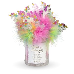 Unicorn fluffy pen - Eenhoorn - Assorti - 1 stuks