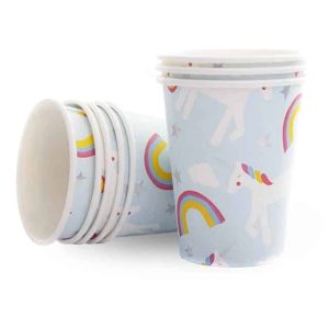 Unicorn bekers - 8 stuks