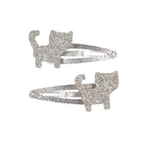 Haarclips Elana - zilver - 2 stuks