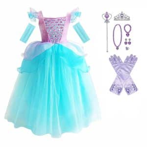 Zeemeermin jurk - Ariel - prinsessenjurk + accessoires