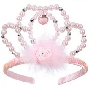 Kroon tiara Liberty roze
