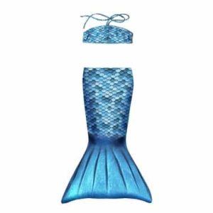 Zeemeerminstaart + bikinitop Blue - Junior - 2 delig - Kuaki Mermaids