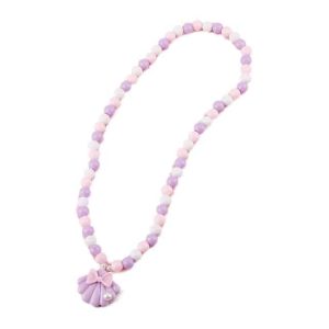 Kralenketting met schelp en parel