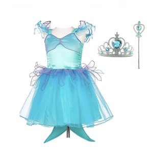 Zeemeermin jurk Maryna + accessoires