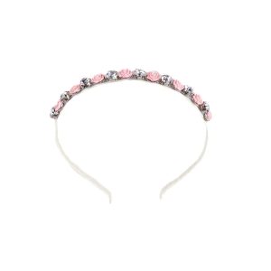 Haarband Diamanten - Roosjes - Roze