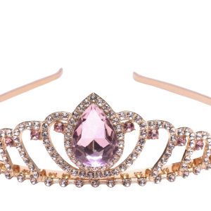 Boutique tiara - kroon - roze