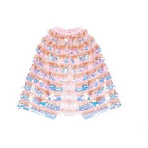 Great Pretenders - Roze pailletten cape - 4-6 jaar
