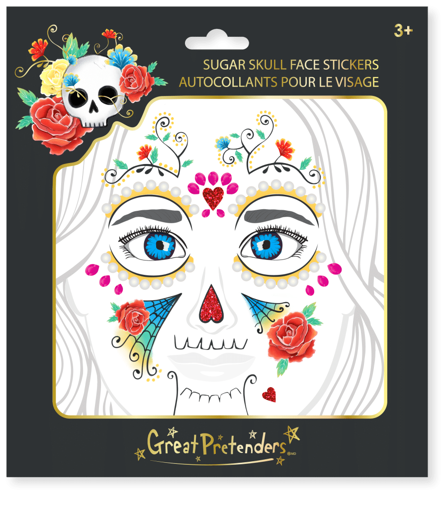 Gezichtsticker doodshoofd - skull